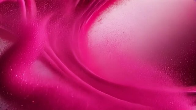 An abstract exploration of vibrant pink fluid dynamics, showcasing smooth movements and creativity in visual art