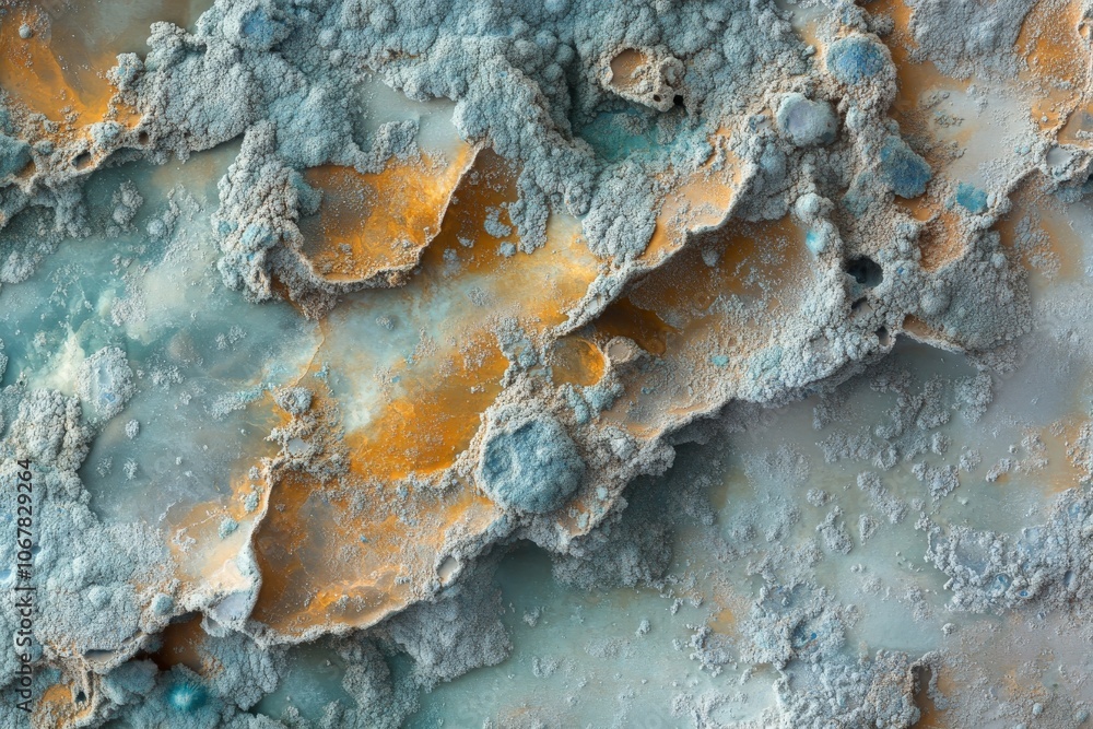 Poster a vibrant and detailed depiction of geological patterns, showcasing diverse textures and colors that