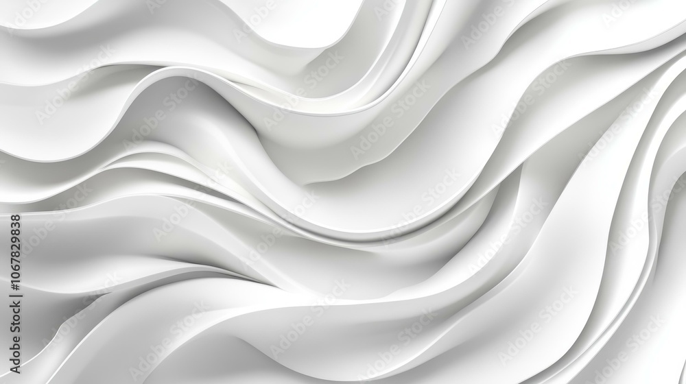 Aufkleber a sleek modern abstract background featuring layered white geometric shapes casting soft shadows on 