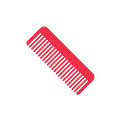 Icon hair comb unique design with blank background