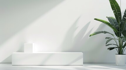 White Minimalist Booth - a sleek and modern display concept. The white minimalist design creates a clean and inviting space.