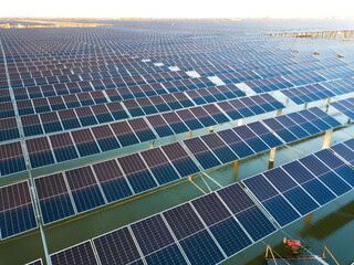 Solar panels green energy light energy
