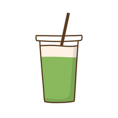 iced milk green tea