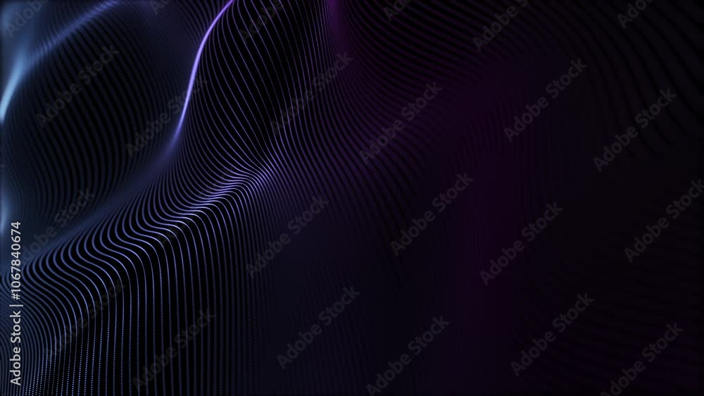 Poster a stunning and vibrant abstract background seamless loop featuring graceful flowing light patterns