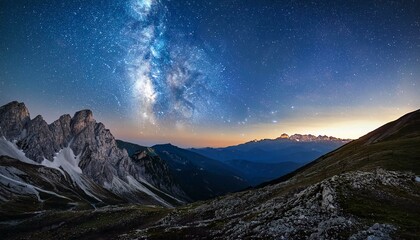 sunrise in the mountains