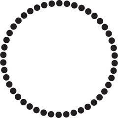 Dotted circular round, symbol, icon, frame