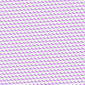 Varying Pastel Hues Alternating Color Checkerboard Style Tapered Block Cube Pyramid Pattern 1090