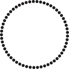 Dotted circular round, symbol, icon, frame