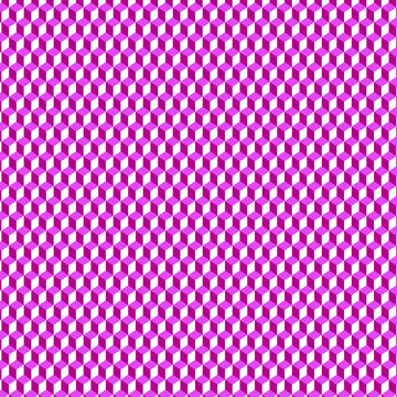 Varying Hues Alternating Color Checkerboard Style Tapered Block Cube Pyramid Pattern 1093
