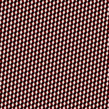 Varying Hues Alternating Color Checkerboard Style Tapered Block Cube Pyramid Pattern 1098
