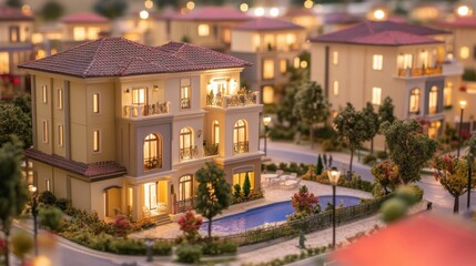 Modern Villa Model with Pool in Scenic Area