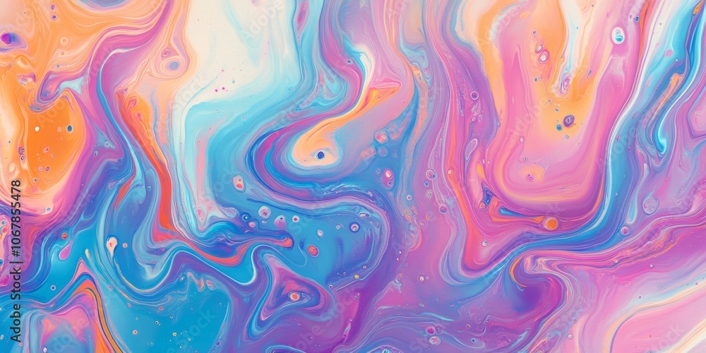 Poster abstract fluid art: a mesmerizing abstract background created with fluid art techniques and vibrant 