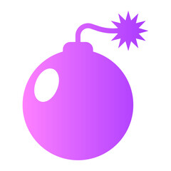 bomb gradient icon