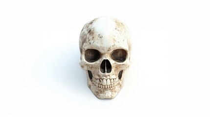 Obraz premium Closeup view of skull. The decoration element for Halloween.