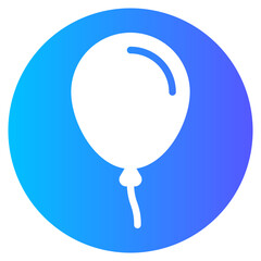 balloon gradient icon