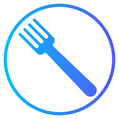 fork gradient icon