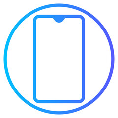 smartphone gradient icon
