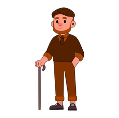 Cartoon Father Vector Illustration