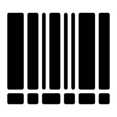 Obraz premium barcode glyph icon