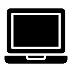laptop glyph icon