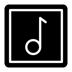 music glyph icon