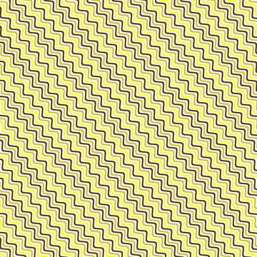 Colorful Jagged Waves Purple Wavy Lines On Yellow Background 1114