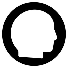 head glyph icon