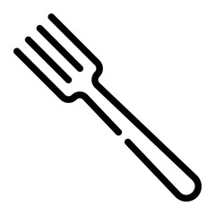 fork line icon