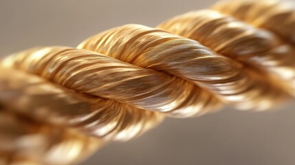 Close-Up of Beautifully Detailed Natural Rope Texture