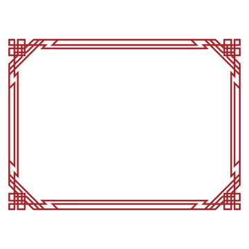 red rectangle border frame.eps