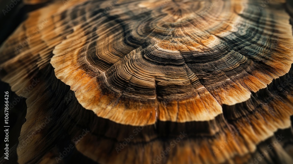 Poster detailed close-up of tree trunk texture and patterns