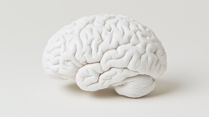 Human Brain Anatomy Model   Neurological Science Study   Medical Illustration