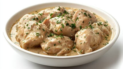 Creamy Chicken Bowl with Fresh Herbs and Sauce