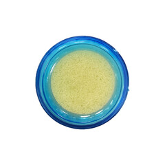 A blue plastic damper pad isolated