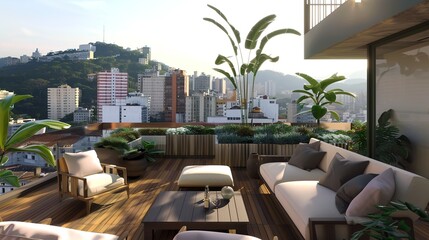 Top Floor Outdoor Terrace - a serene and inviting space. The terrace offers a perfect blend of comfort and elegance, ideal for relaxation and enjoyment.