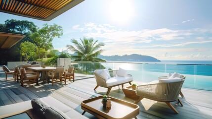 Top Floor Outdoor Terrace - a serene and inviting space. The terrace offers a perfect blend of comfort and elegance, ideal for relaxation and enjoyment.