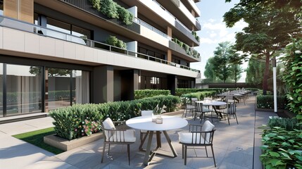 Top Floor Outdoor Terrace - a serene and inviting space. The terrace offers a perfect blend of comfort and elegance, ideal for relaxation and enjoyment.