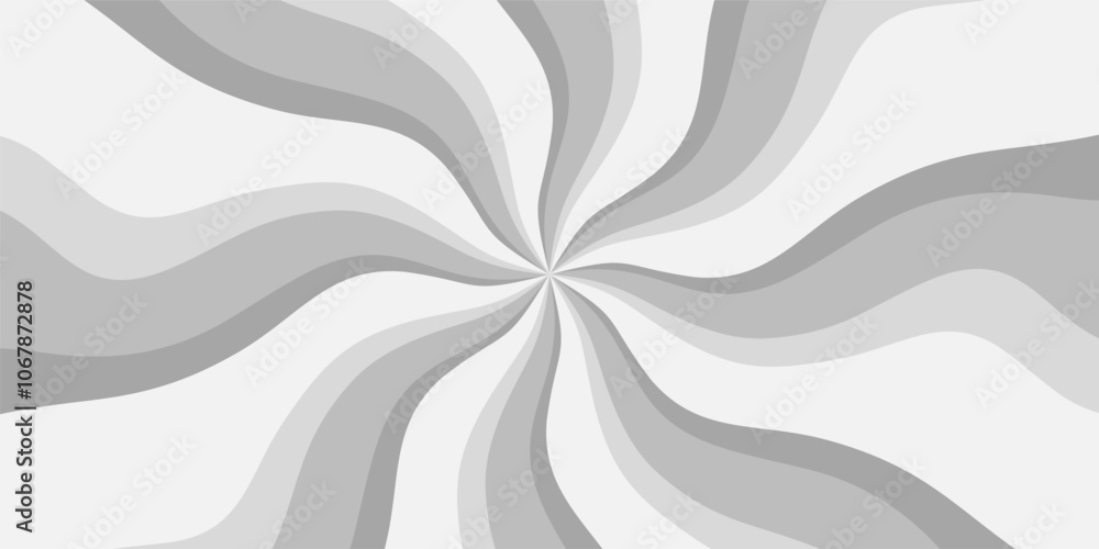 Poster gray abstract background with twisting waves. free copy space area. design for banner, greeting card