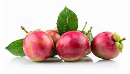 Obraz premium Miracle fruit on white background. Miracle fruit Fruit Isolated.