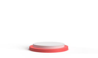 White pink podium stage circle round object stand showcase design dais empty display  presentation product beauty cosmetic elegance advertisement marketing sale customer buy luxury showing performance