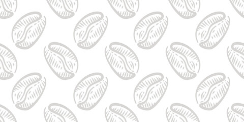 Coffee beans pattern for packaging. Coffee beans pattern background. Coffee beans background. Pattern background with coffee beans.