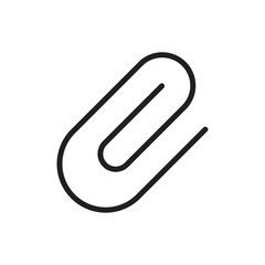 Obraz premium Clip icon Outline set in black and white color