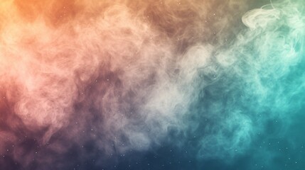 Obraz premium Abstract Smoke Background with Orange, White, and Blue Tones
