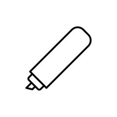 Marker Outline set in black and white color