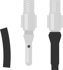 自転車のタイヤのバルブと虫ゴム © logistock