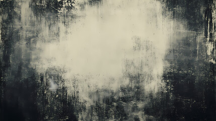 Obraz premium Grunge empty film background with vignette border. dirty distressed black and white vintage weathered old with copy space. retro analog template or backdrop 3d rendering. Vintage. Illustration
