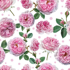 Lovely and Beautiful Spring Flowers Pattern for Fabric, Wallpaper, and More