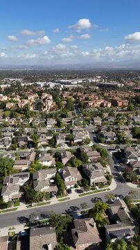Neighborhood near UCI (University of California Irvine) in the city of Irvine in Orange County, Southern California