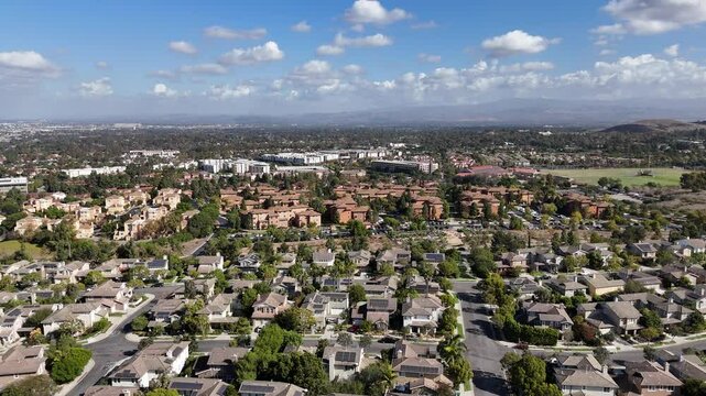 Homes near UCI (University of California Irvine) in the city of Irvine in Orange County, Southern California