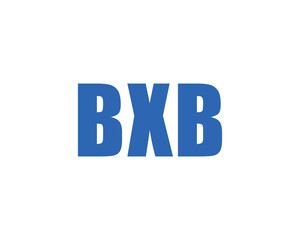 BXB logo design vector template. BXB